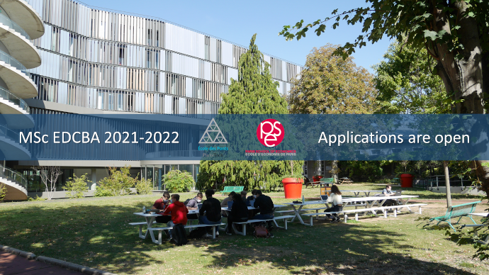 Edcba 2021 2022 Applications Are Now Open Paris School Of Economics